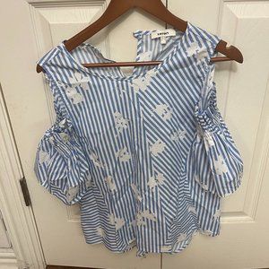 Cotton Shirt Cut Out Sleeves, Size 10